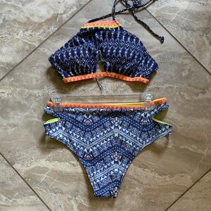 Blue Geometric Bikini Set (2 pc) from Victoria’s Secret